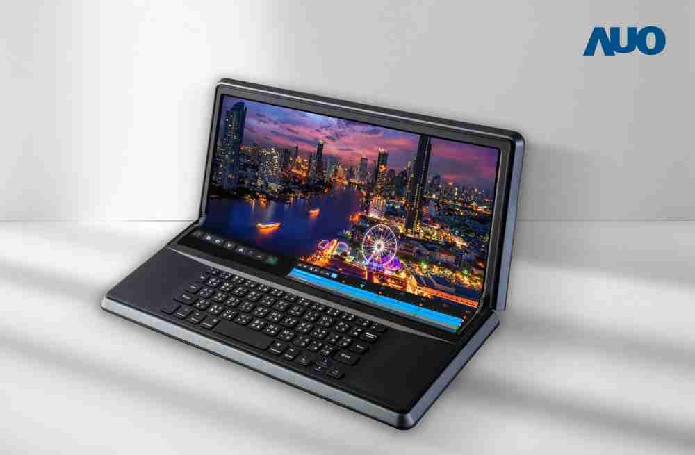 森林舞会14.6吋Micro LED折迭显示屏幕，，，搭配半径4mm的弯折绞炼，，以及高画素、、、高亮度、、、、高对比度的显示技术特点，，，即便在大视角下仍保有绝佳色相与亮度