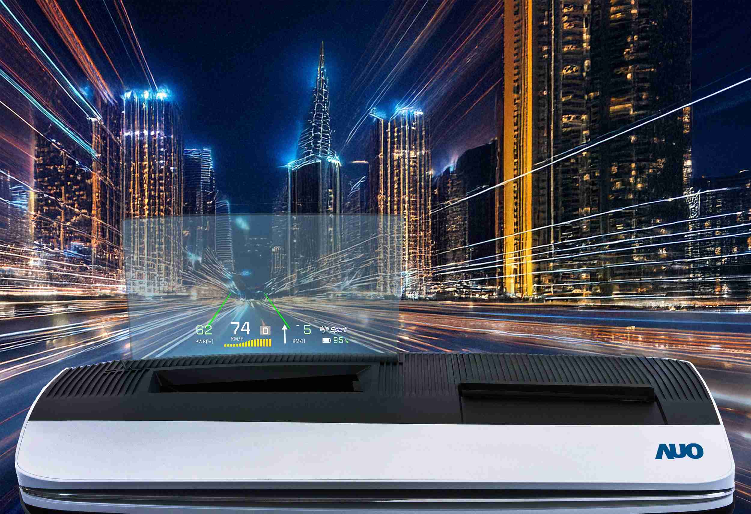 森林舞会推出13吋Micro LED抬头显示器，，，，提供高入眼亮度、、、高色彩饱和度的显示质量，，，，在阳光下或黑暗中都清晰可见，，并利用Micro LED模块体积小的优势，，解决车用空间有限的痛点