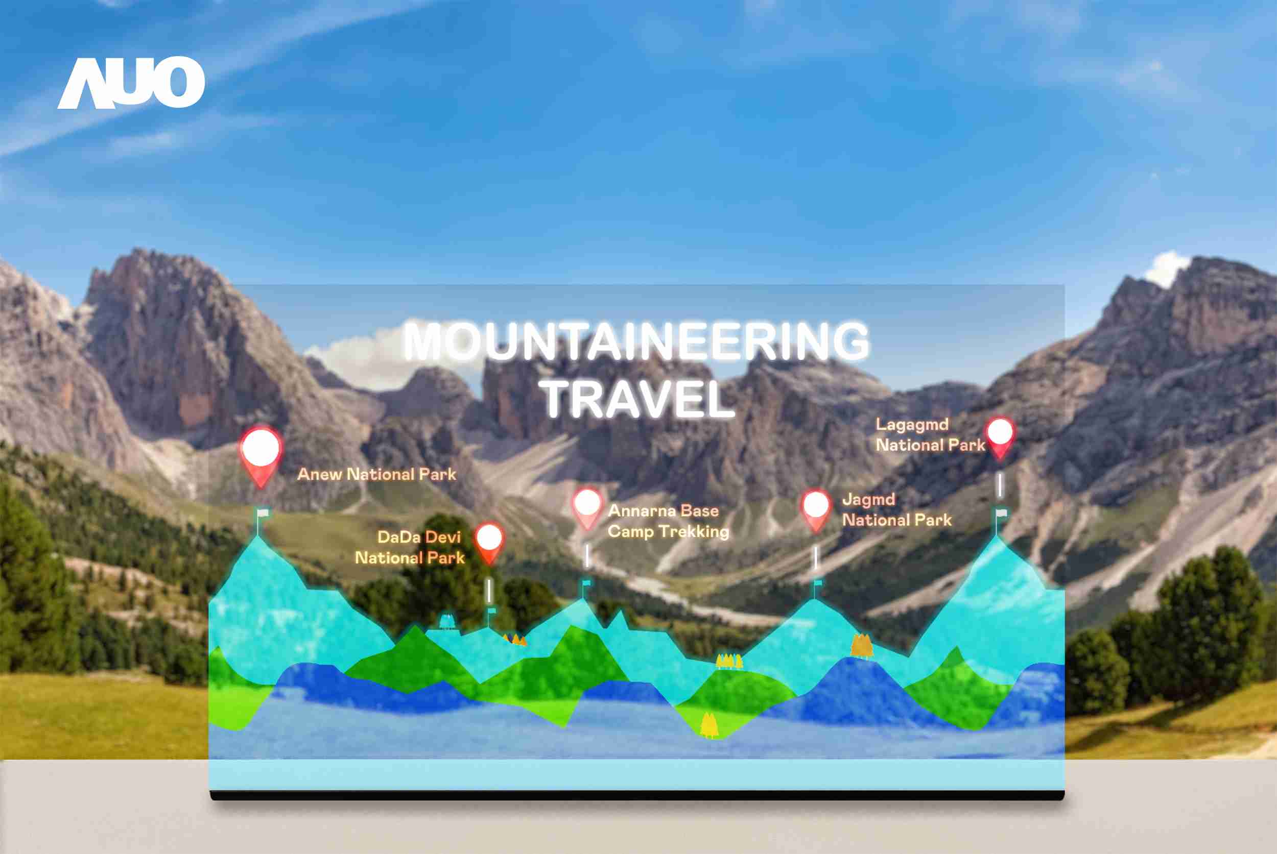 森林舞会展示全球单片尺寸最大(*)42吋透明Micro LED显示器拼接而成的〝64吋透明Micro LED显示器〞，，具备高透明度、、1,000 nits高亮度、、、、广色域、、采用三边无边框的无缝拼接等多重特色，，呈现超高清、、、、细腻画质而不遮挡后方视觉，，，满足层峰需求，，，可广泛运用于零售、、艺术展览或商业空间等场域