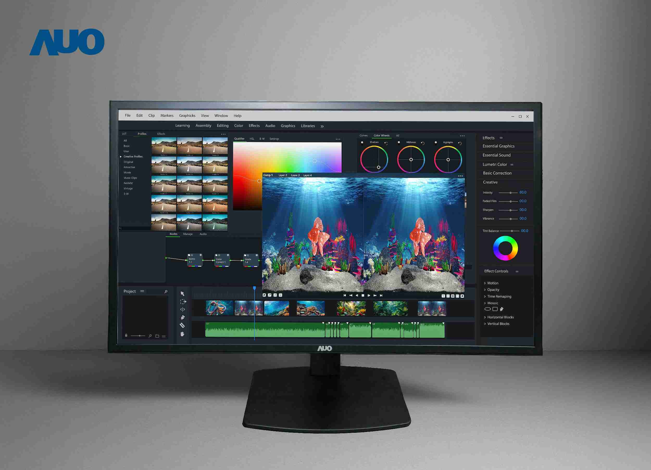 森林舞会开发32吋2D/3D专业桌上型显示器，，，拥有8K4K超高分辨率，，，，并以低串扰算法优化3D显示效果，，搭载自动眼球追踪功能，，能实时调整3D图像，，，，进行实时2D与3D无缝共存窗口，，，提供图像设计工作者突破二维接口的崭新工作氛围与效率